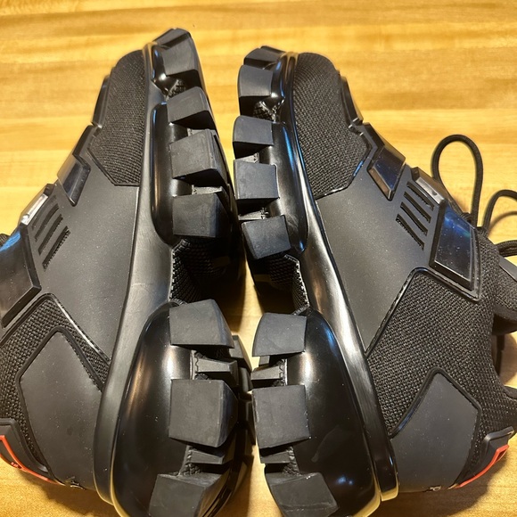 Prada Cloudbust Thunder Technical Fabric sneakers Black Size 40 Women size 10 US - Picture 8 of 15